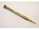 Pencil with perpetual calendar, gilt metal nineteenth