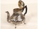 Selfish coffee service 4PC solid silver Minerva André Aucoc PB 814gr 19th century