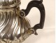 Selfish coffee service 4PC solid silver Minerva André Aucoc PB 814gr 19th century