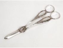 Grape scissors silver with punches English nineteenth