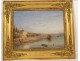 HSP paysage Nord Italie lac villa pêcheurs bateaux école italienne XIXème