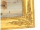 HSP paysage Nord Italie lac villa pêcheurs bateaux école italienne XIXème