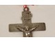 Croix pendentif Christ argent massif Soeurs Sacré-Coeur Saint-Jacut XIXème