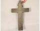 Croix pendentif Christ argent massif Soeurs Sacré-Coeur Saint-Jacut XIXème