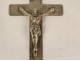 Croix pendentif Christ argent massif Soeurs Sacré-Coeur Saint-Jacut XIXème