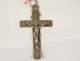 Croix pendentif Christ argent massif Soeurs Sacré-Coeur Saint-Jacut XIXème