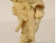 2 statuettes ivoire sculpté personnages fumeur forgeron Allemagne début XIXè