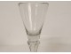 Série 7 verres à pied verre soufflé début XIXème siècle