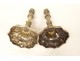 Pair of 18th century Regency silver-plated bronze candlesticks