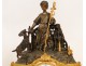 Gilt bronze clock, Barbot Paris, Restoration nineteenth