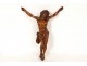 Christ bois sculpté crucifix croix sculpture XIXème siècle