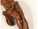 Christ carved wood crucifix cross sculpture 19th century