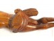 Christ carved wood crucifix cross sculpture 19th century