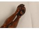 Christ carved wood crucifix cross sculpture 19th century