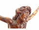 Christ carved wood crucifix cross sculpture 19th century