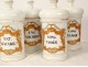 8 apothecary pharmacy pots Paris porcelain flower cup Jalap 19th century
