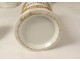 8 apothecary pharmacy pots Paris porcelain flower cup Jalap 19th century