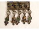 Pendentif collier Tiznit Maroc Maghreb argent émail berbère XXème siècle