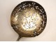 Spoon sprinkle silver metal with foliage nineteenth