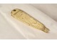 Râpe à tabac ivoire sculpté Dieppe angelot pêche poisson Louis XV XVIIIème