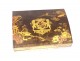 Coffret boîte à jeu laquée armoiries blason Comte jetons nacre lions XVIIIè