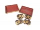 Coffret boîte à jeu laquée armoiries blason Comte jetons nacre lions XVIIIè