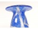 Baluster vase glass paste Degué geometric pattern Art Deco 20th century