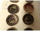 18 hunting hunting buttons gilded metal enamelled duck collection 19th century