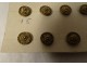 16 small Louis XVI livery buttons in gilded metal, 19th century collection