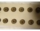 16 small Louis XVI livery buttons in gilded metal, 19th century collection