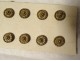 16 small Louis XVI livery buttons in gilded metal, 19th century collection