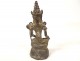 Statuette bouddhiste bronze Bouddha Menla Khmer Cambodge Thaïlande XIXème