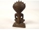 Statuette bouddhiste bronze Bouddha Naga cobra Khmer Cambodge Thaïlande 19è