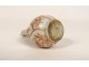 Petit vase miniature porcelaine chinoise double-gourde fleurs Chine XIXème