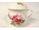 14 pots à crème porcelaine Meissen Allemagne fleurs pivoines bleuets XIXème