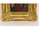 HSP painting Education Virgin Saint-Anne Joachim gilded stucco frame 19th century