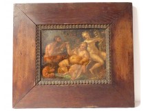 HST painting scene Bacchanales Bacchus wine nymph satyrs erotic 17th century