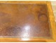 Table à la Tronchin bureau d'architecte acajou cuir tiroir XIXème siècle