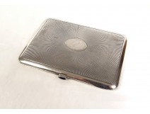 Etui à cigarettes argent massif Minerve PB 136gr début XXème siècle