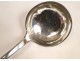 Sterling silver ladle with monogram and punch Rooster eighteenth