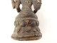 Sculpture statuette bronze déesse Tara Trois Têtes bouddhisme Thailande 19è