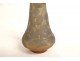 Petit vase balustre pâte de verre Emile Gallé fleurs lis Art Nouveau XIXème