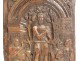 Carved wooden bas-relief panel Preaching Saint-Jean Baptiste XVIIth