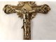 Croix pectorale prélatice argent massif Minerve Christ crucifix 24,67gr 19è