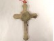 Croix pectorale prélatice argent massif Minerve Christ crucifix 24,67gr 19è
