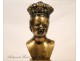 Sculpture in gilded bronze Jean qui Rit Jean qui Pleure 19th
