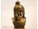 Sculpture in gilded bronze Jean qui Rit Jean qui Pleure 19th