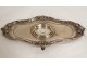 Solid silver Minerva inkwell, silversmith Flamant &amp; Fils, crystal shells, 19th century