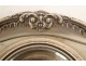 Solid silver Minerva inkwell, silversmith Flamant &amp; Fils, crystal shells, 19th century
