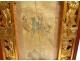 Lanterne chinoise maison close bois sculpté doré dragons estampes fin XIXè
